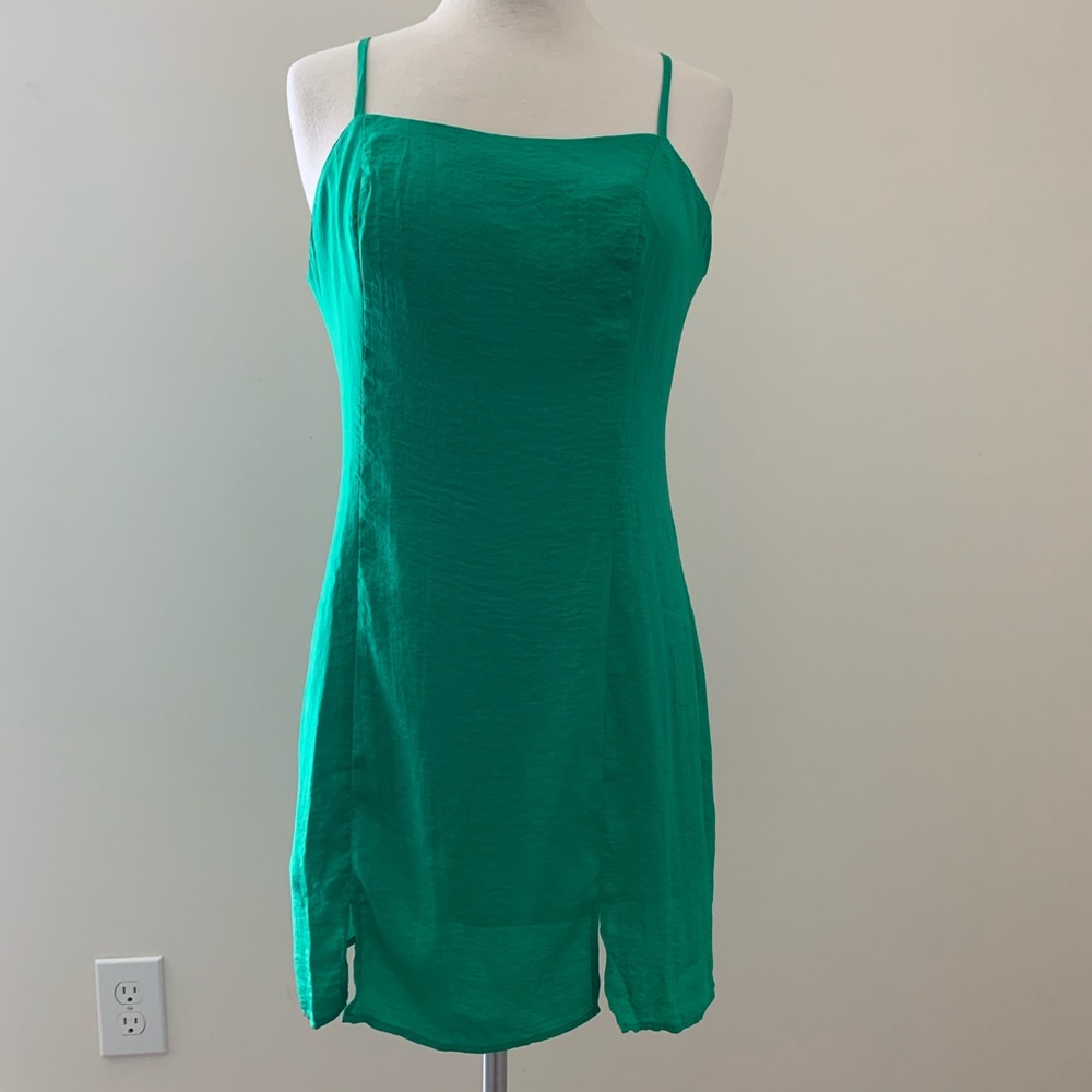 Zilingo NWT Mini Strap Slip Dress with Slits - Picture 2 of 16